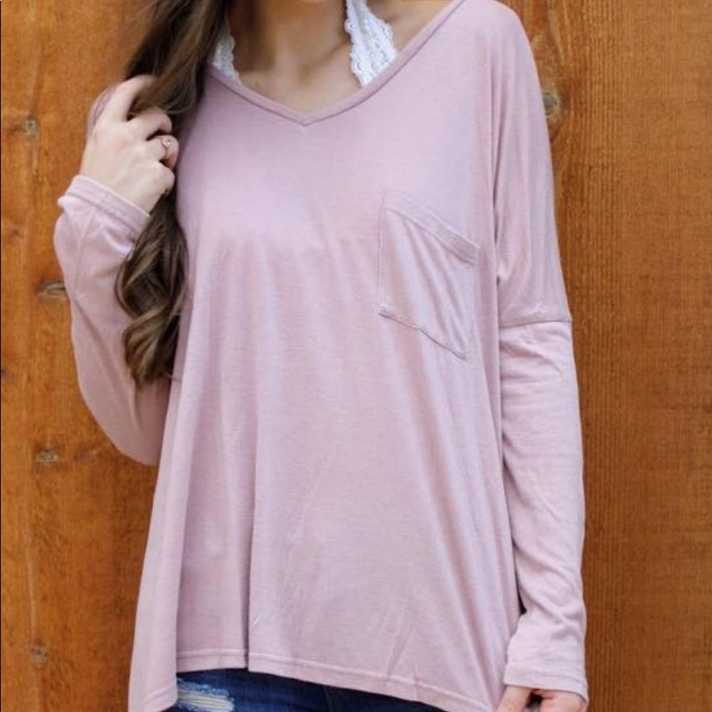 Long sleeve pocket tee